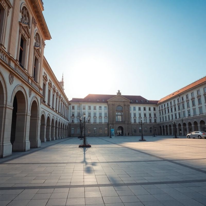 Slnkom zaliate trenčianske námestie s pokojnou architektúrou