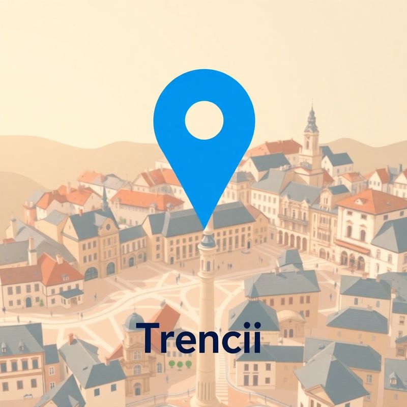Mapa polohy kancelárie v centre Trenčína